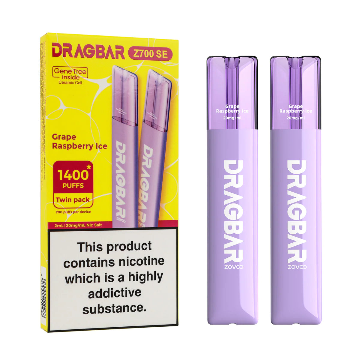 DRAG BAR 700 GRAPE RASPBERRY ICE