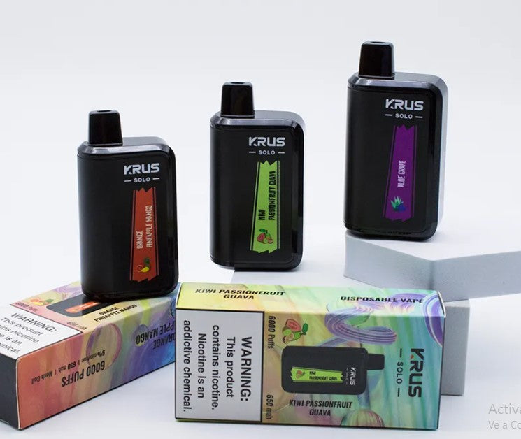 Descartable Krus Solo - Blue Razz Lemonade 5% - 6000 Puffs