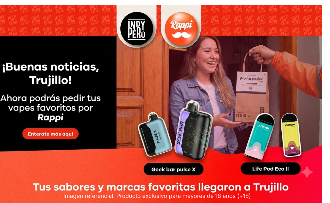 ¡INDY PERÚ LLEGA A TRUJILLO! TU TIENDA DE VAPES DE CONFIANZA