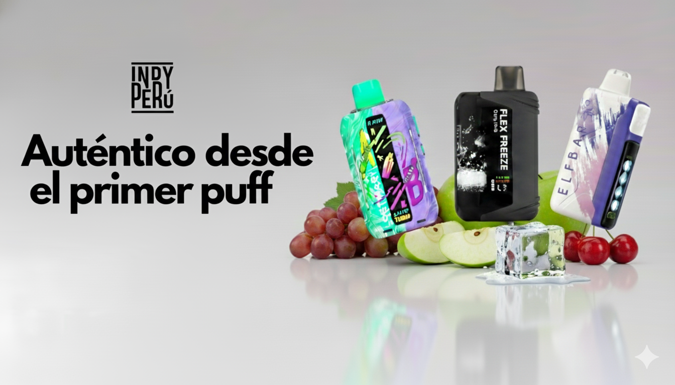 Vapea seguro 💨 Cómo identificar un vape 100 % original de INDY PERU