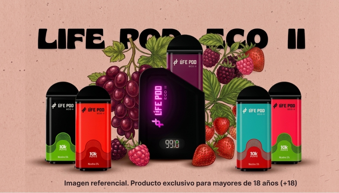 Life Pod Eco II en Perú: ¡10,000 Puffs de Sabor y Promo Batería + Pod a S/59!