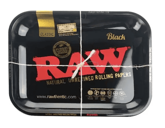 Raw Rolling Tray Metal Black