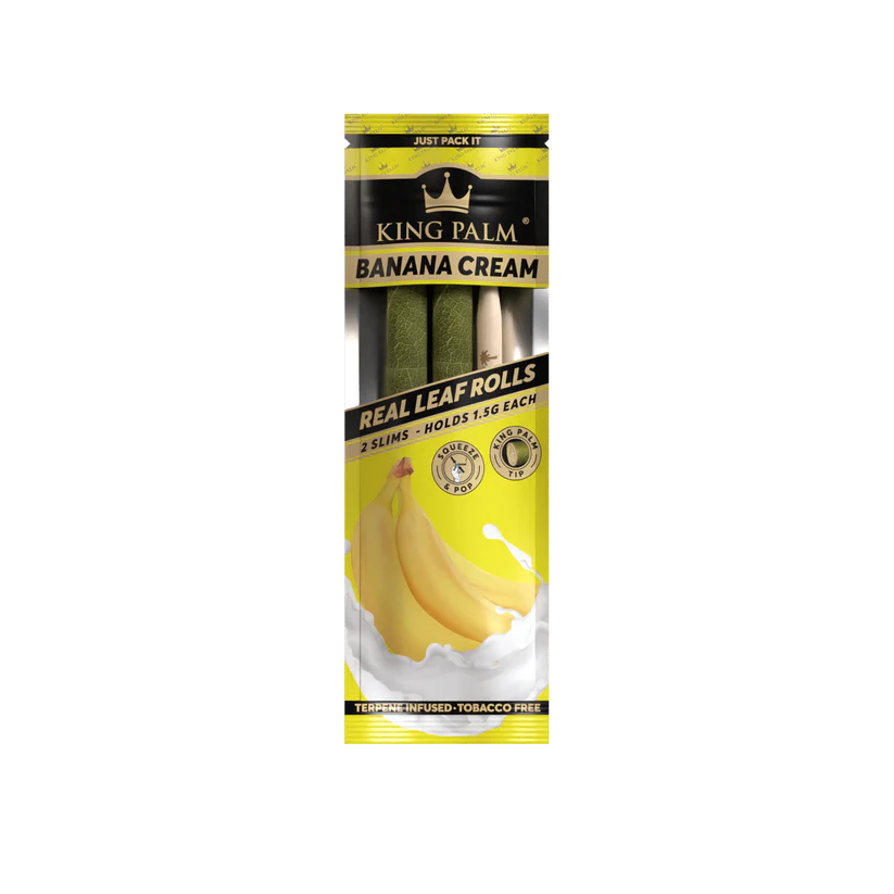 King Palm Slim Rolls – Banana Cream