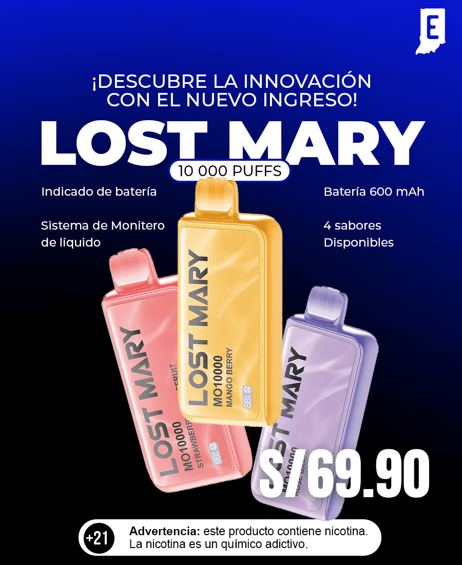 Descubre la innovación con nuestro nuevo ingreso Lost Mary en Indy Peru Vape