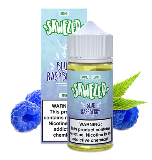 FREE BASE BLUE RASPBERRY SKWEZED 100ML 3MG EN EXCLUSIVA EN INDY PERU VAPE STORE SHOP