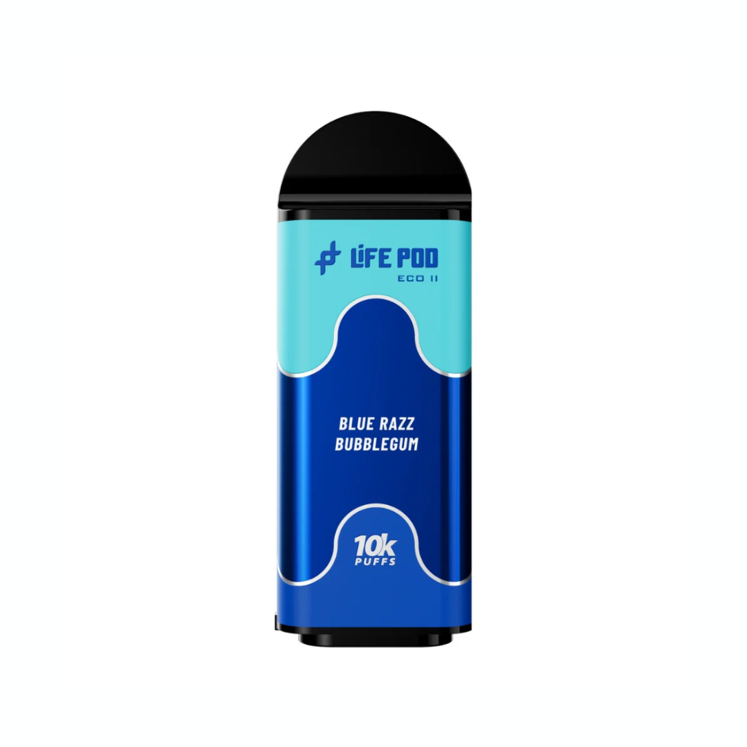 LIFE POD ECO II PREFILLED POD 10K - BLUE RAZZ BUBBLEGUM