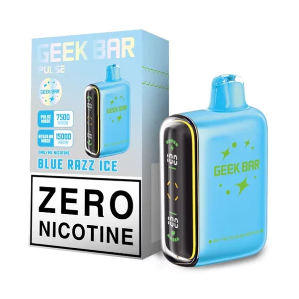 GEEK BAR PULSE 15k - ZERO BLUE RAZZ ICE