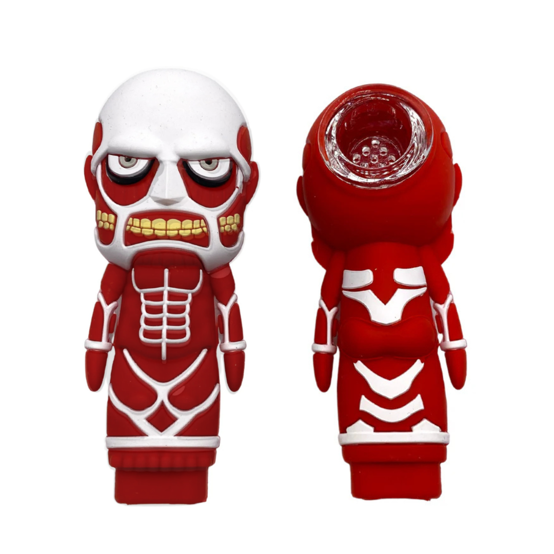 Pipa de Silicona Titan Rojo