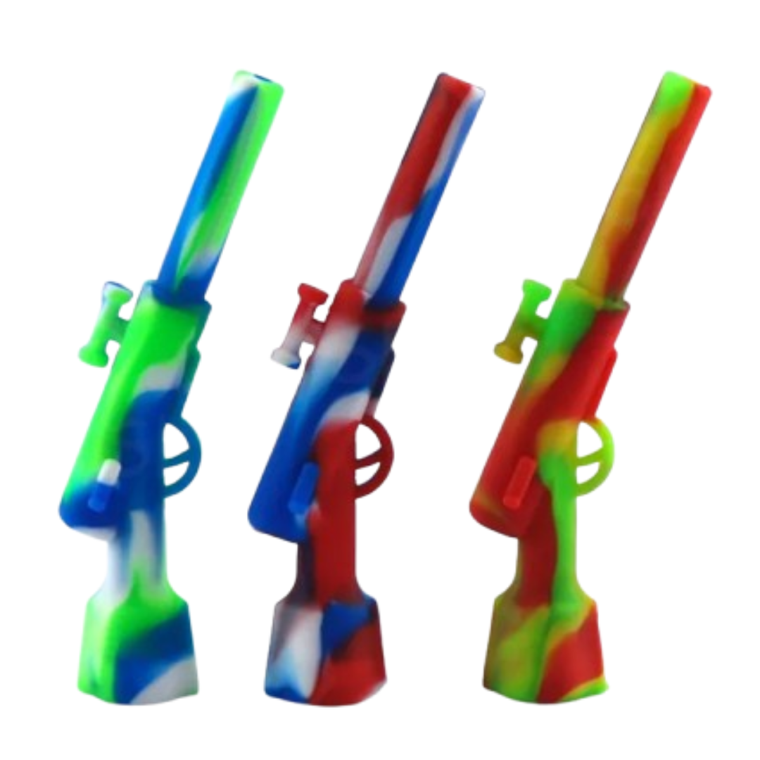 Pipa de Mano Silicona Rifle (Unidad)