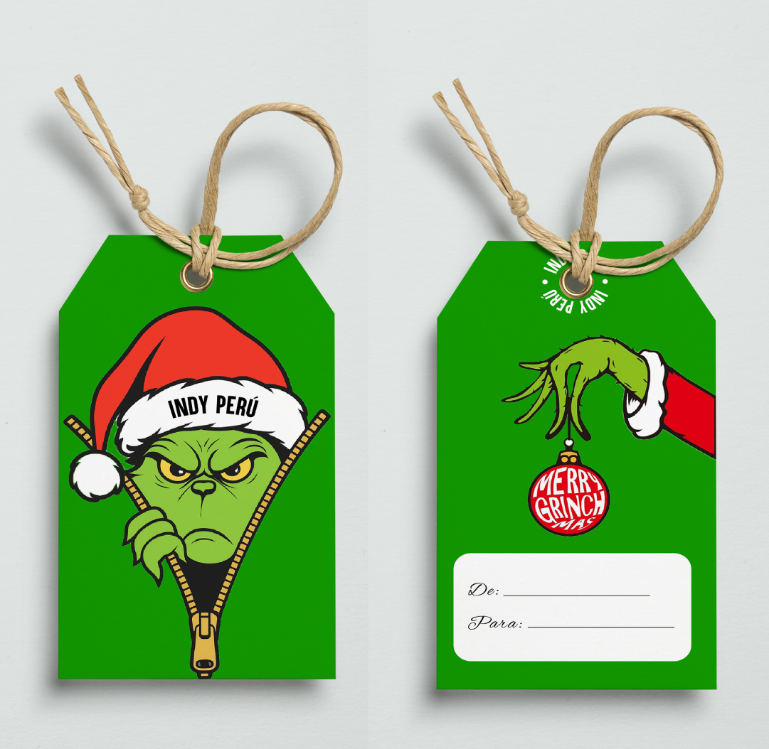 Tags Navideño + papel de seda