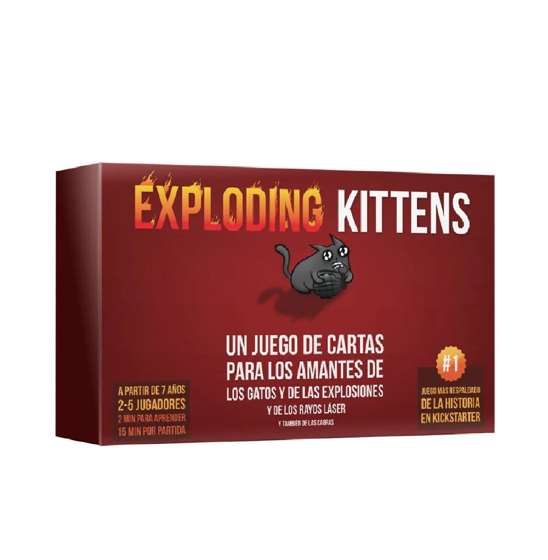 EXPLODING KITTENS UN JUEGO DE CARTAS PARA LOS AMANTES DE LOS GATOS Y DE LAS EXPLOSIONES Y DE LOS RAYOS LASER Y TAMBIÉN DE LAS CABRAS EN EXCLUSIVA EN INDY PERU STORE SHOP