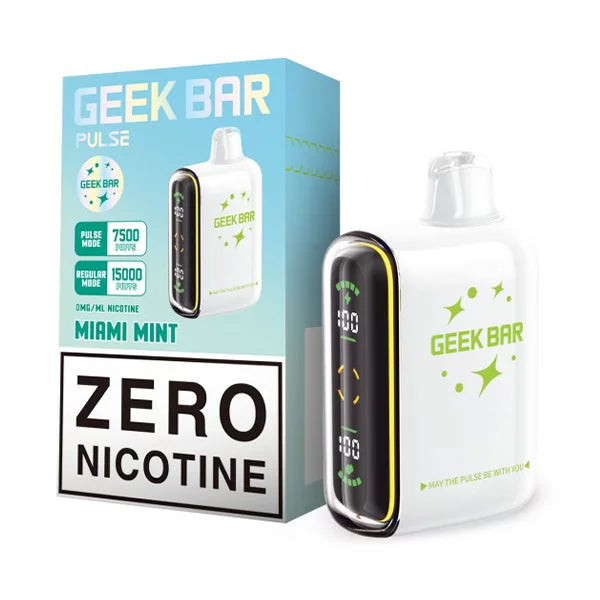 GEEK BAR PULSE 15k - ZERO MIAMI MINT