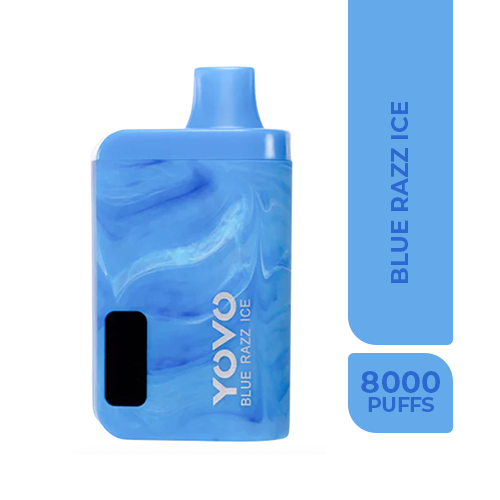 Yovo 8000 Puffs - Blue Razz Ice - 5%